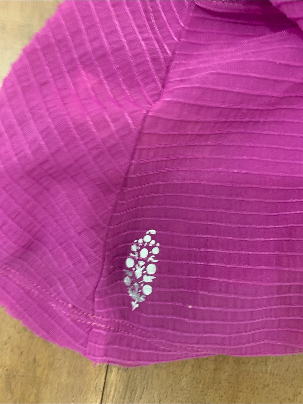 Free People Magenta Ribbed Racerback Tank - Picture 4 of 10